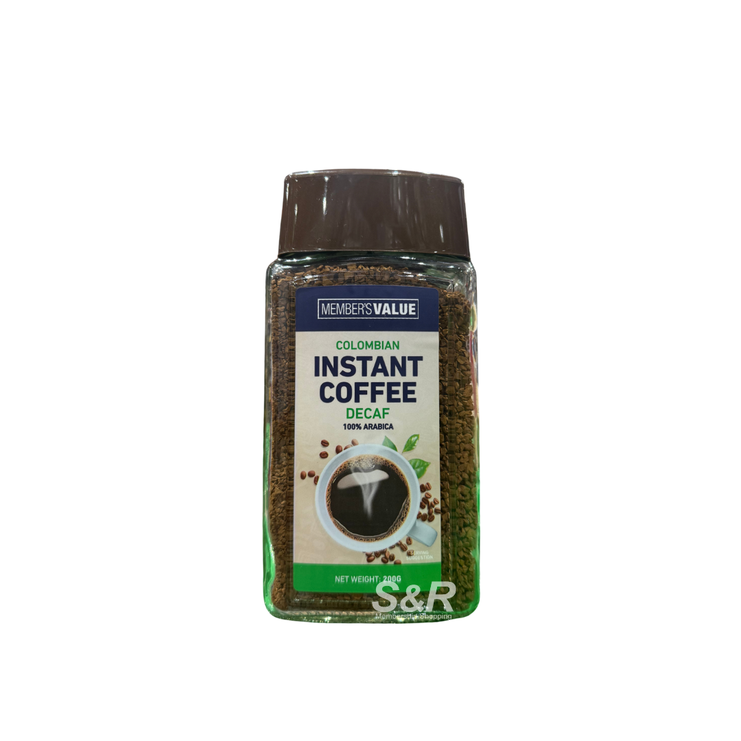 Member's Value Colombian Decaf Instant Coffee 200g Member's Value Colombian Decaf Instant Coffee 200g